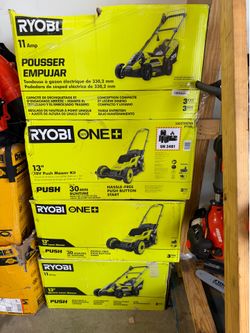 Ryobi electric lawnmowers