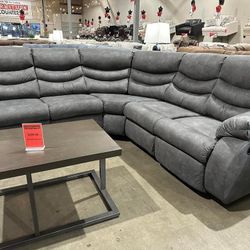 Reclining Sectional In Stock For Fast Delivery 