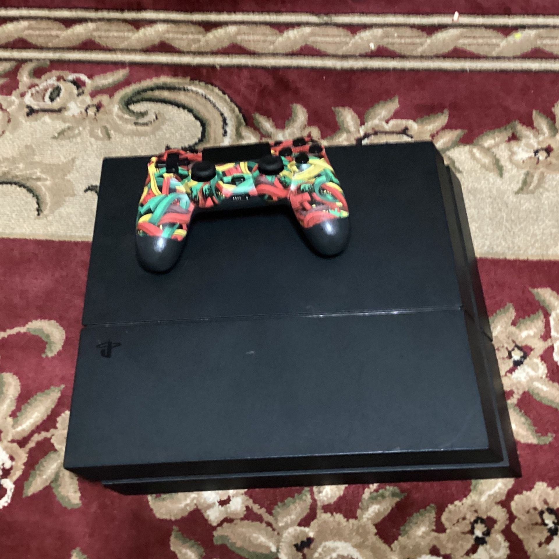 PS4 500gb With Cooler And Need For Speed Game 2 Controllers And Headphones And HDMI Cord