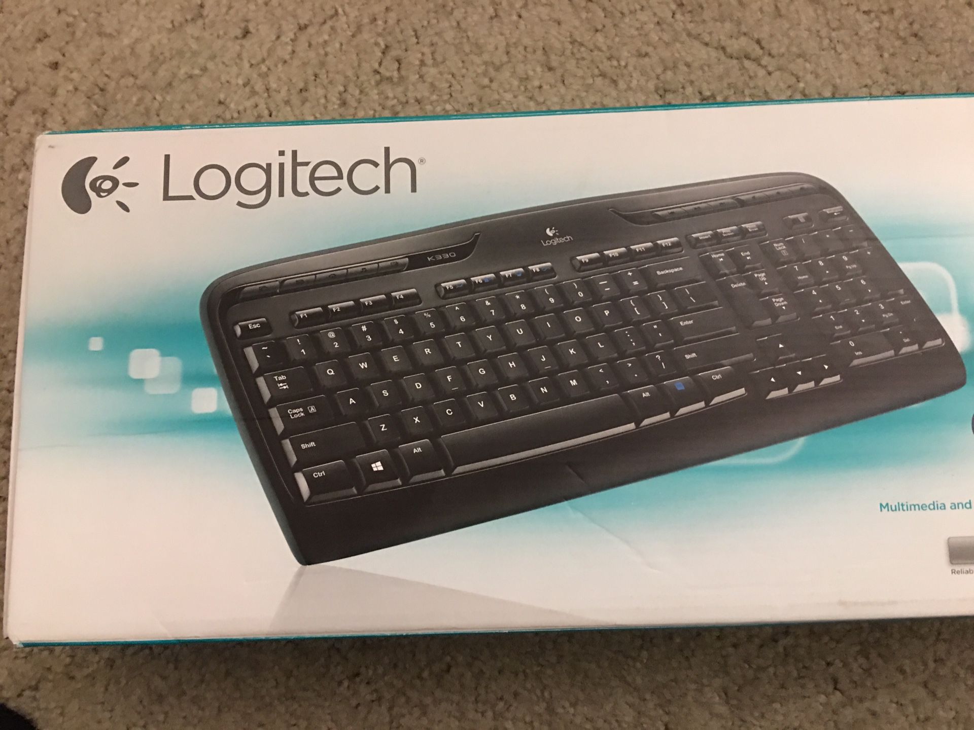 Logitech wireless computer keyboard