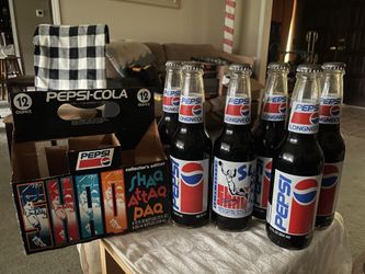 Pepsi Shaq Attaq bottles and carry case