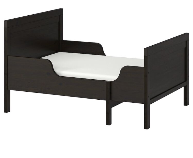 IKEA Sundvik Black/Brown Extendable Kids Bed
