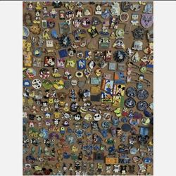 Disney pins for sale.