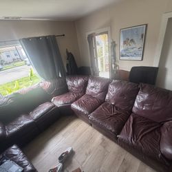 Sectional Leather Couch