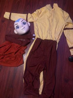 Avatar Aang Kids Halloween Costume with Mask size S adult