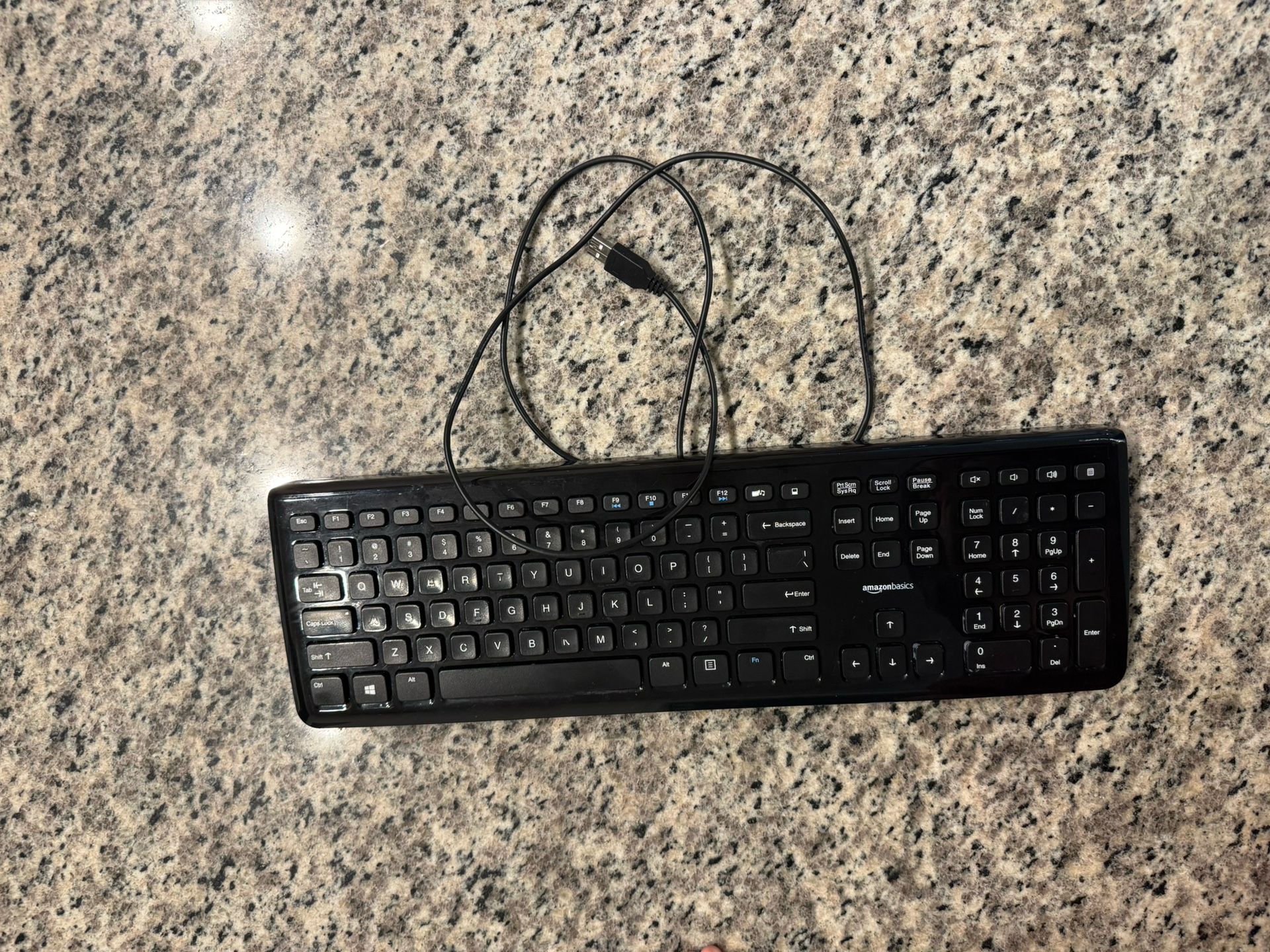Black Keyboard With USB Connection