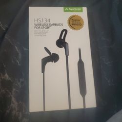 Wireless HS134  black never used earbuds