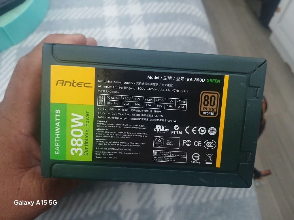 ANTEC 380W POWER SUPPLY