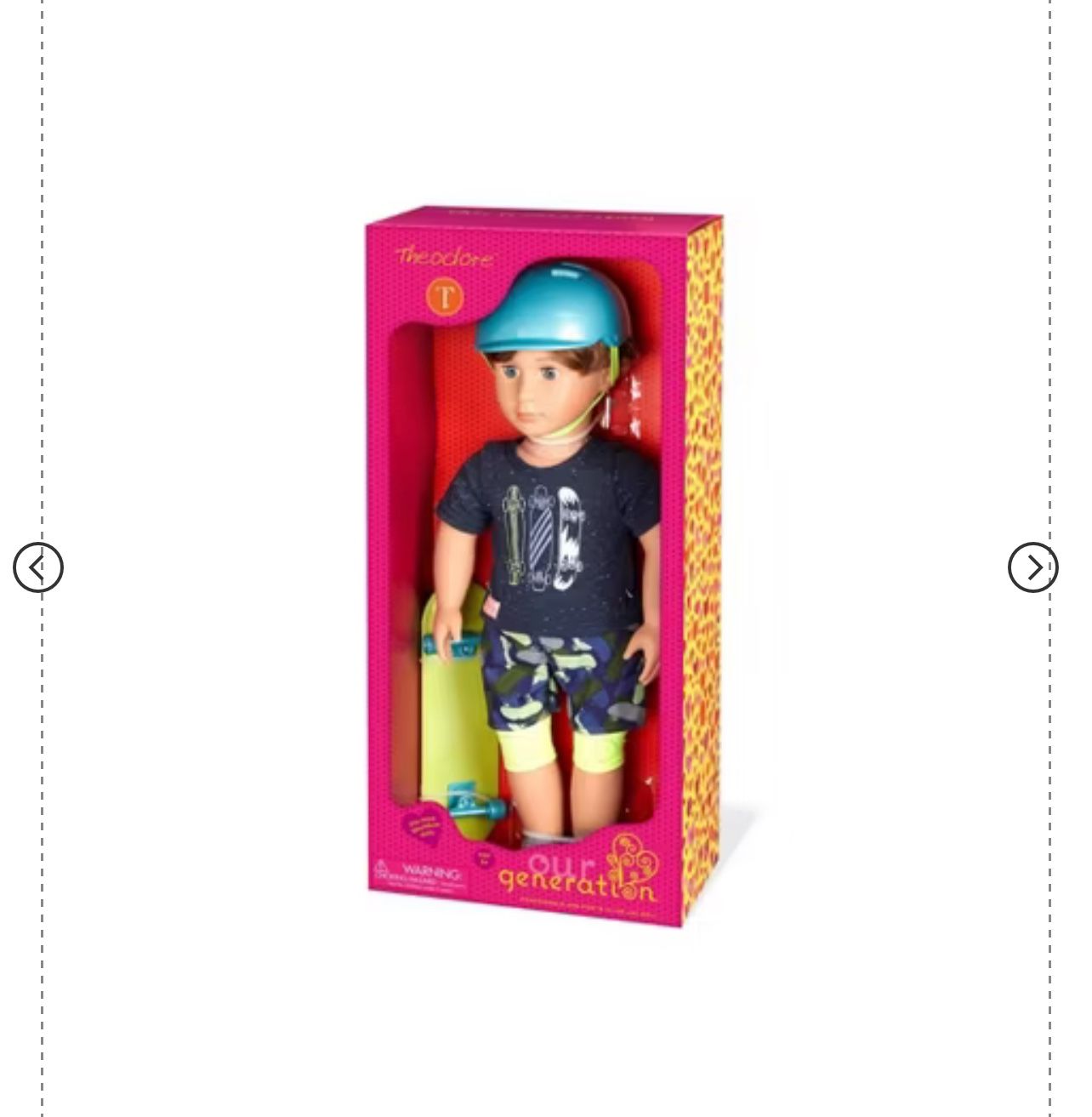 NEW | Our Generation Theodore 18" Skateboarder Boy Doll