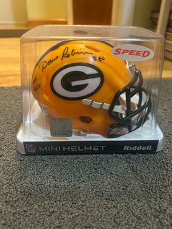 Dave Robinson Signed Mini Helmet With Inscription