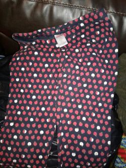 Gymboree apple leggings