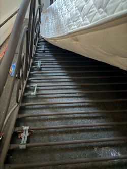 Metal Bed Frame with Slat Support