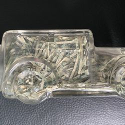 Glass Truck Filled With Shredded Money Antique Store Find 💴 