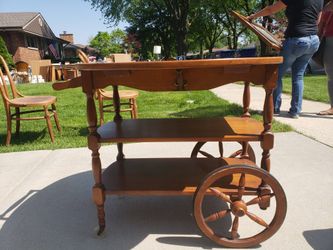 VINTAGE COCKTAIL SERVER TABLE
