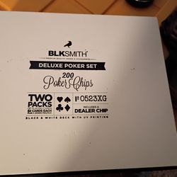 Poker Chips&Cards Black/ White 