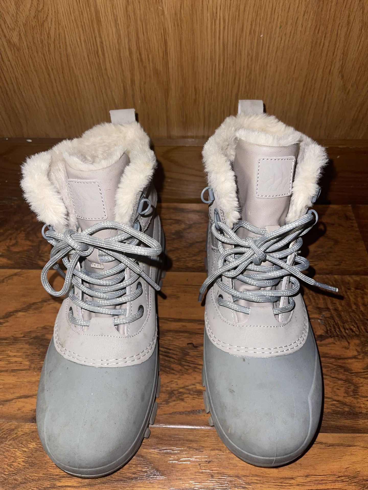 Grey Thermolite Snow Boots