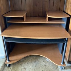 Desk, Chair & Clear Floor Mat