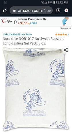 Nortic Ice Packs 8oz Reusable Beach Cooler