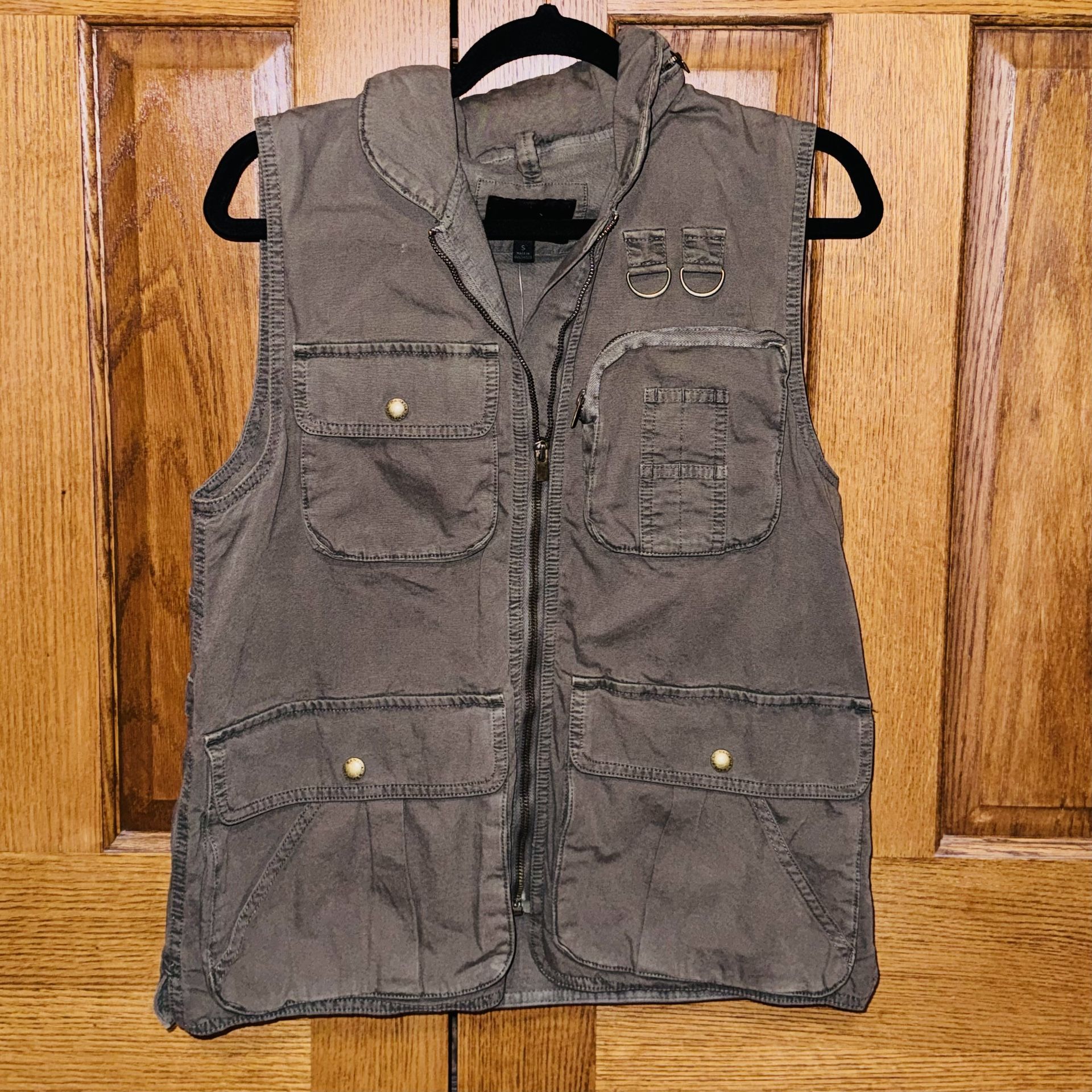 Banana Republic Vest Hooded Big Pockets GorpCore New w/Tags