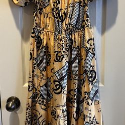 Summer Long Dress (Yellow / Black)