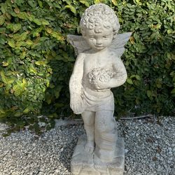 Vintage Cement Garden Statue (originally purchased from 1930’s estate) One Of A Kind!