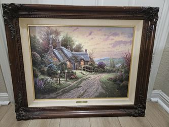 Thomas Kinkade A Peaceful Time 18x24 W COA