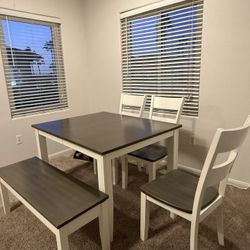 6-Piece Counter-Height Dining Set w/ Storage Bench – Bob’s