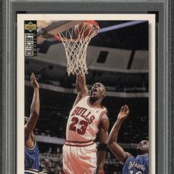 1995 Upper Deck Collector's Choice MICHAEL JORDAN #45 PSA 10 GEM MINT. HOF
