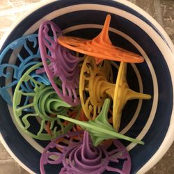 Colorful Chanukah Long EZ Spinning Dreidels Fun Game