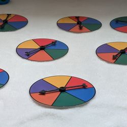 8 Sets Game Spinner Wheel