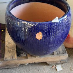 Ceramic Pot Has Chip 