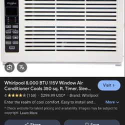 8,000 BTU 115V Window Air Conditioner