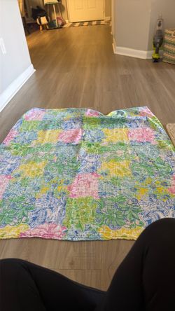 Lilly Pulitzer pottery barn kids blanket