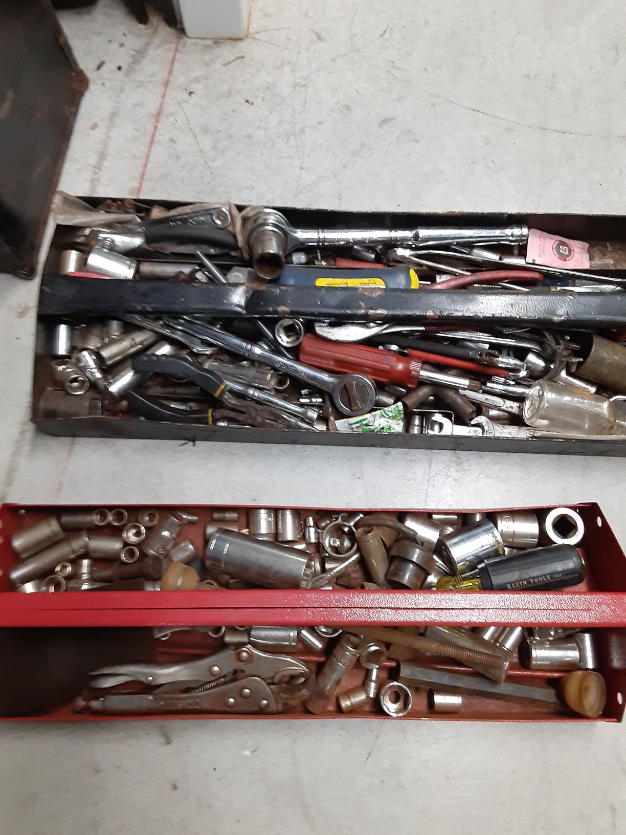 2 tool boxes full of tools$$$
