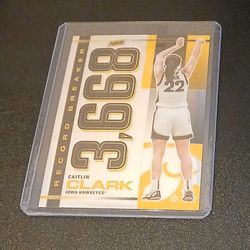 Caitlin Clark Chrome card with a protective case.  $20