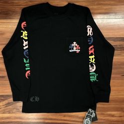 Black Chrome Hearts Multi Colored Long Sleeve 