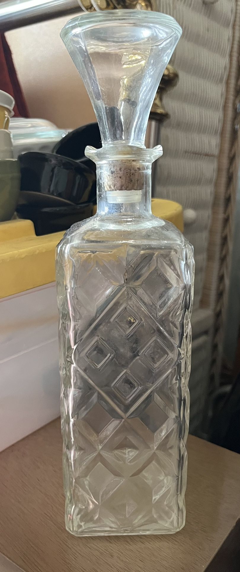 glass liquor bottle