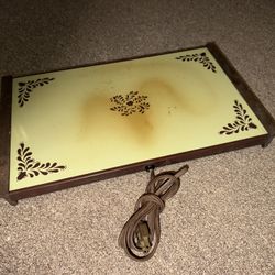 vintage Cornwall electric warming tray