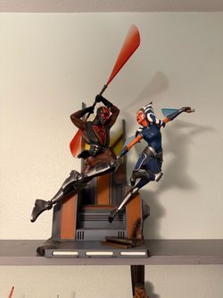 Sideshow clone wars Maul vs Ahsoka diorama