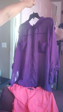 Purple nice shrit 3X
