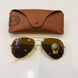 NEW Brown:Gold Aviators ! 