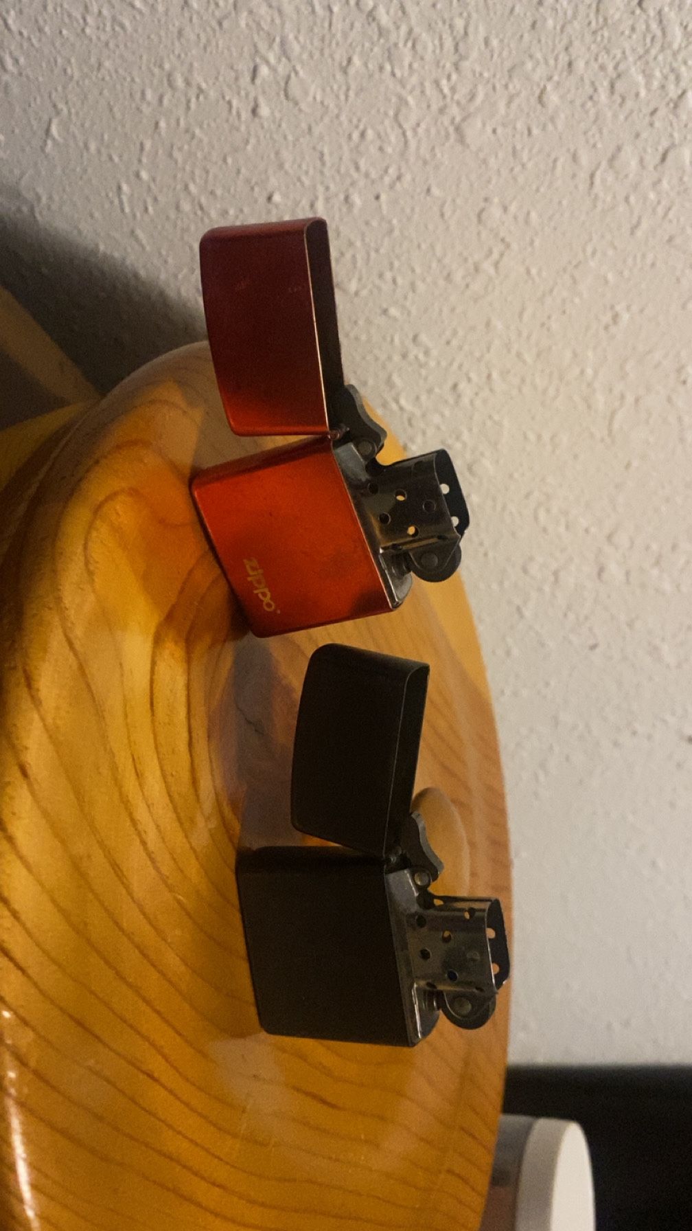 Red/Black Zippo Lighters