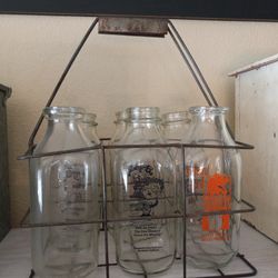 Antique Milk Bottle Carrier 
