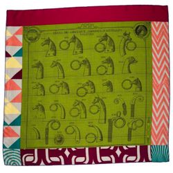 Auth NEW Hermes Carre Wash MANUFACTURE DE BOUCLERIES Silk Scarf Shawl