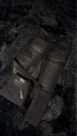 AMIRI Black Logo Jeans – Designer Denim
