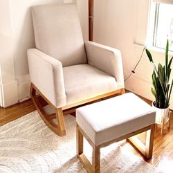 Rocking Chair and Ottoman Set