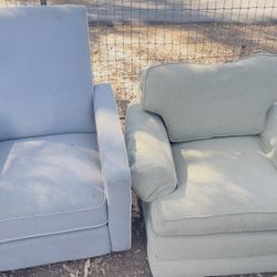 Padded armchairs