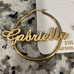 Custom Earrings * Gabriella * Gold plated