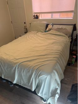 Free queen mattress and frame