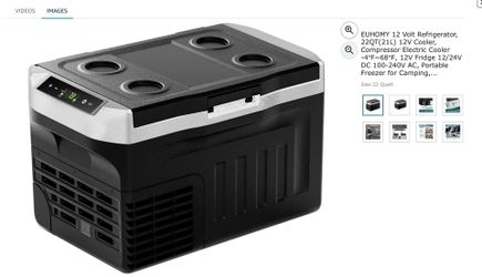 EUHOMY 12 Volt Refrigerator, 22QT(21L) 12V Cooler, Compressor Electric Cooler. A little worn